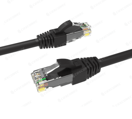 UL 인증 24 AWG Cat.6 UTP PVC 구리 케이블 패치 코드 1M 검정색 - UL 인증 24 AWG Cat.6 UTP 패치 코드